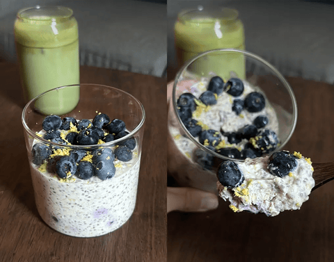 Recette Overnight Oats : Blueberry et Lemon 🍋🫐 - @apricotmaxine