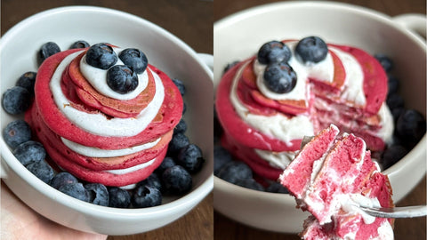 Recette Pancakes Betterave Cannelle Protéinés - @apricotmaxine